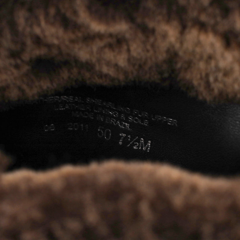 Tory Burch Leather & Shearling Sebastian Ankle Boots. Size 38