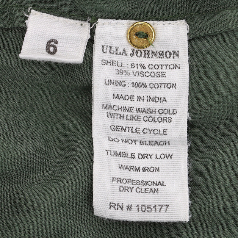 Ulla Johnson Broderie Anglaise Cotton Dress. Size 6US