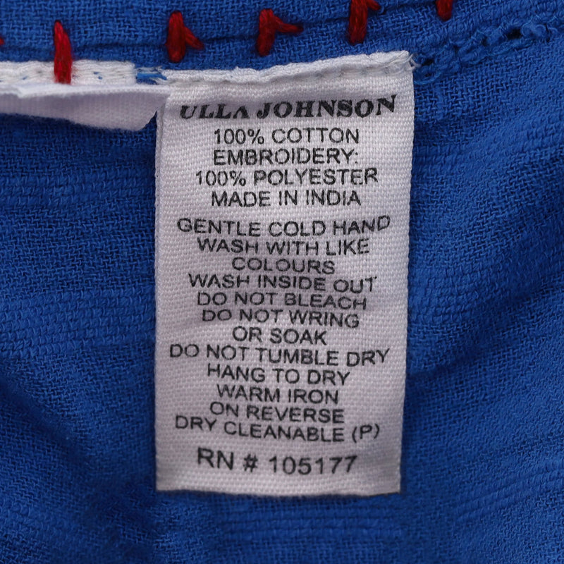 Ulla Johnson Boho Midi Cotton Dress. Size 0US