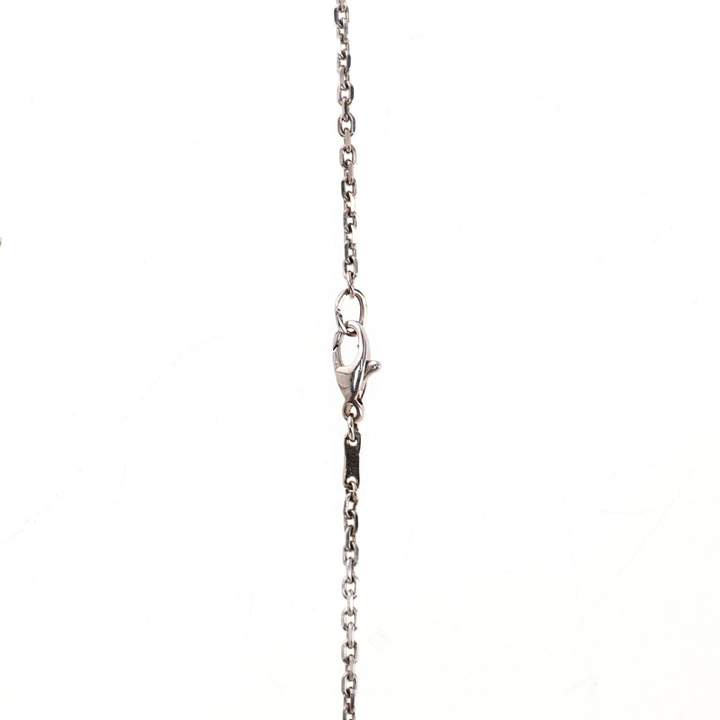 18k White Gold Pear-Shaped Pendant Necklace Set With 9cts Of Diamonds