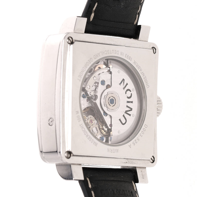 Union Glashütte Averin Chronograph Stainless Steel Watch With A Leather Strap