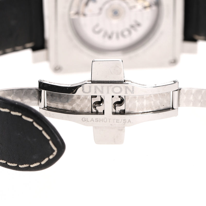 Union Glashütte Averin Chronograph Stainless Steel Watch With A Leather Strap