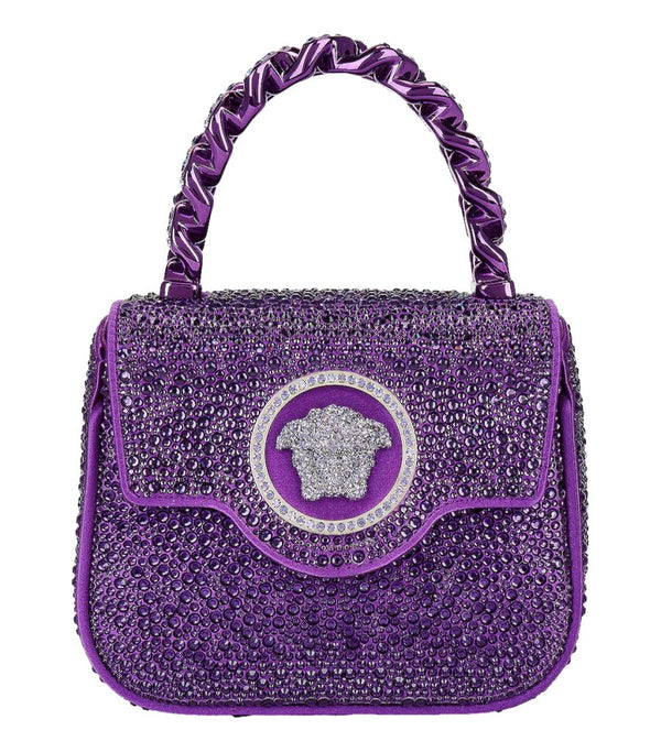 Versace Mini Crystal Studded Medusa Bag