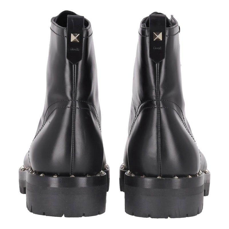 Valentino Garavani Soul Rockstud Leather Combat Boots. Size 39