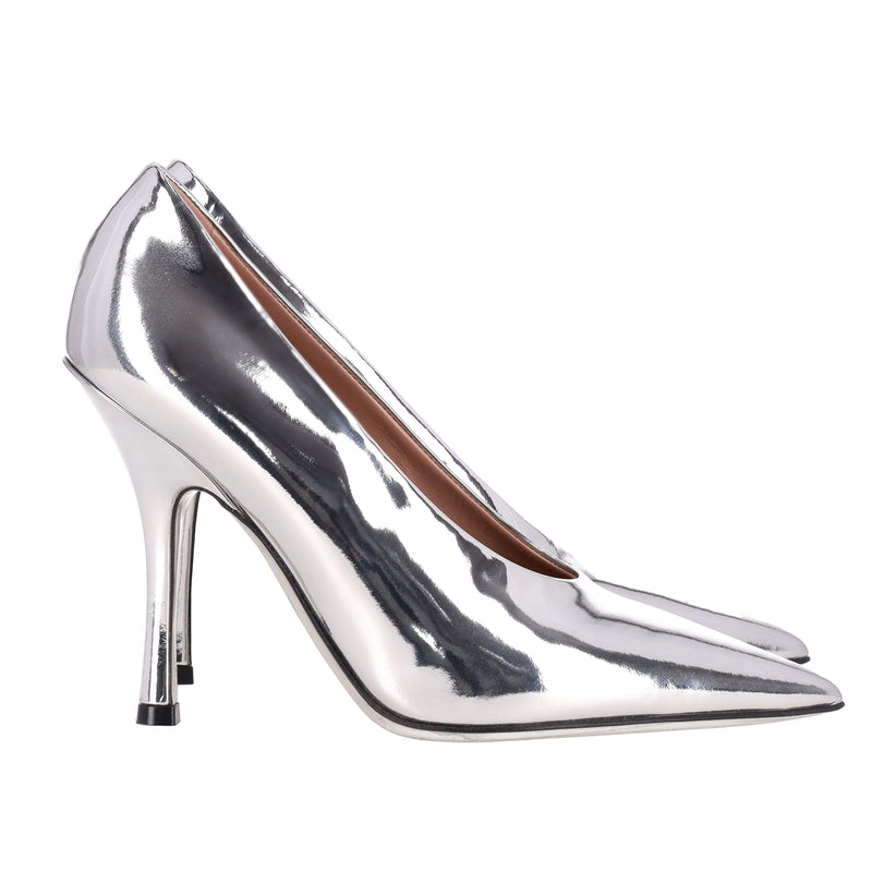 Valentino Nite-Out Mirrored Leather Pumps. Size 35