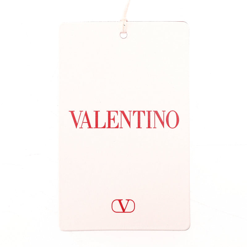 Valentino Silk Crepe Bandana Logo Print Tie Neck Top & Trouser Ensemble. Size 42IT