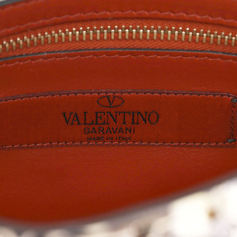 Valentino Rockstud Butterfly Water Snakeskin Crossbody Bag