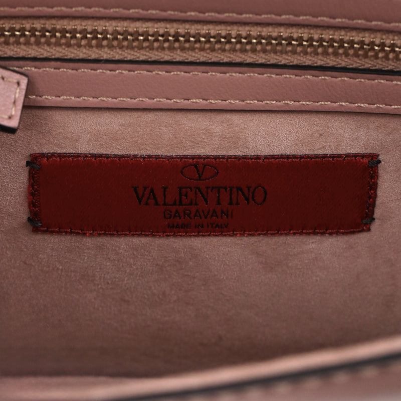 Valentino Glam Lock Rockstud Leather Tattoo Bead Embroidered Shoulder Bag
