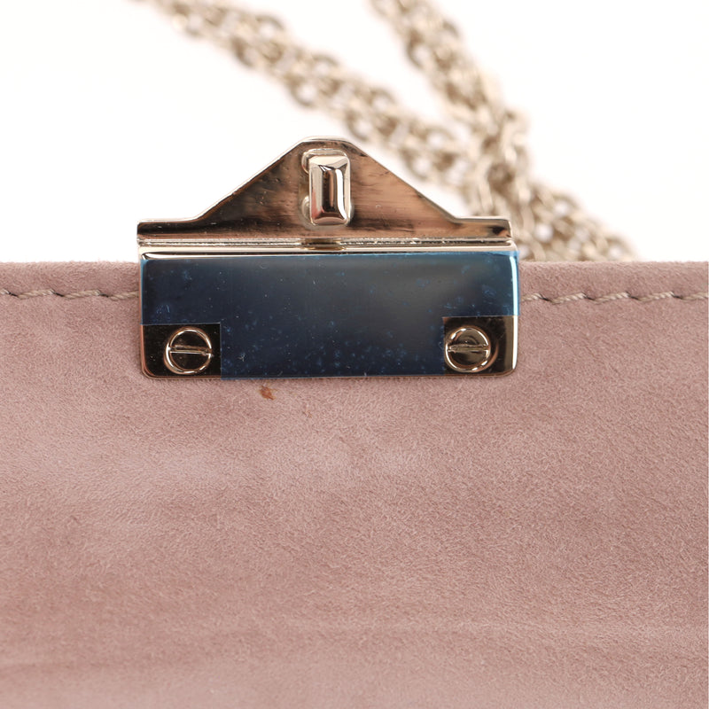 Valentino Glam Lock Rockstud Leather Tattoo Bead Embroidered Shoulder Bag