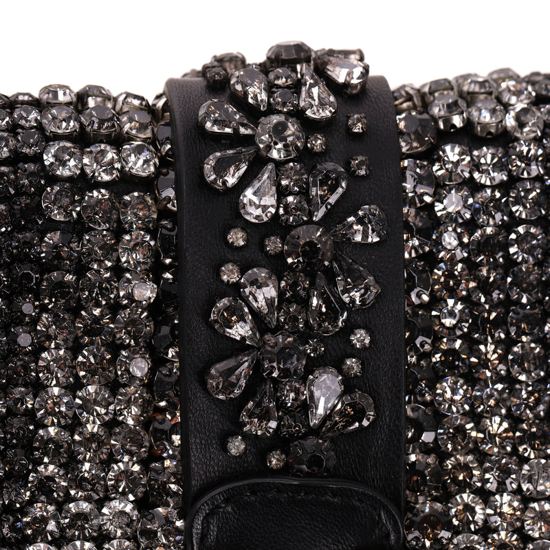Valentino Crystal-Embellished Glam Lock Bag