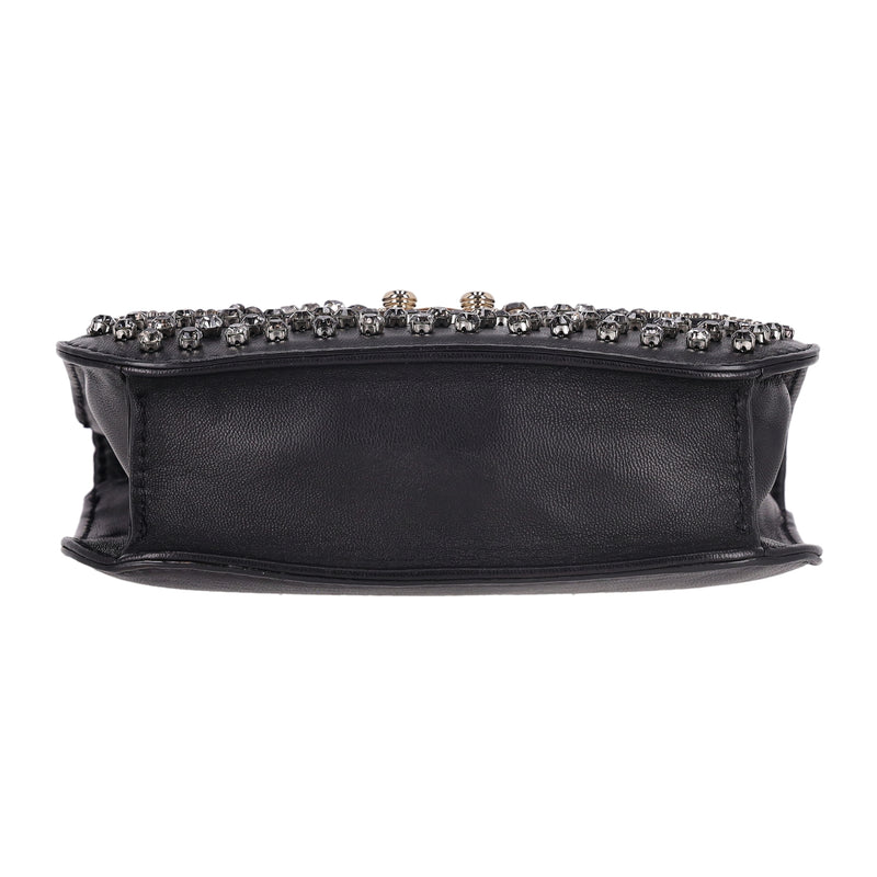 Valentino Crystal-Embellished Glam Lock Bag