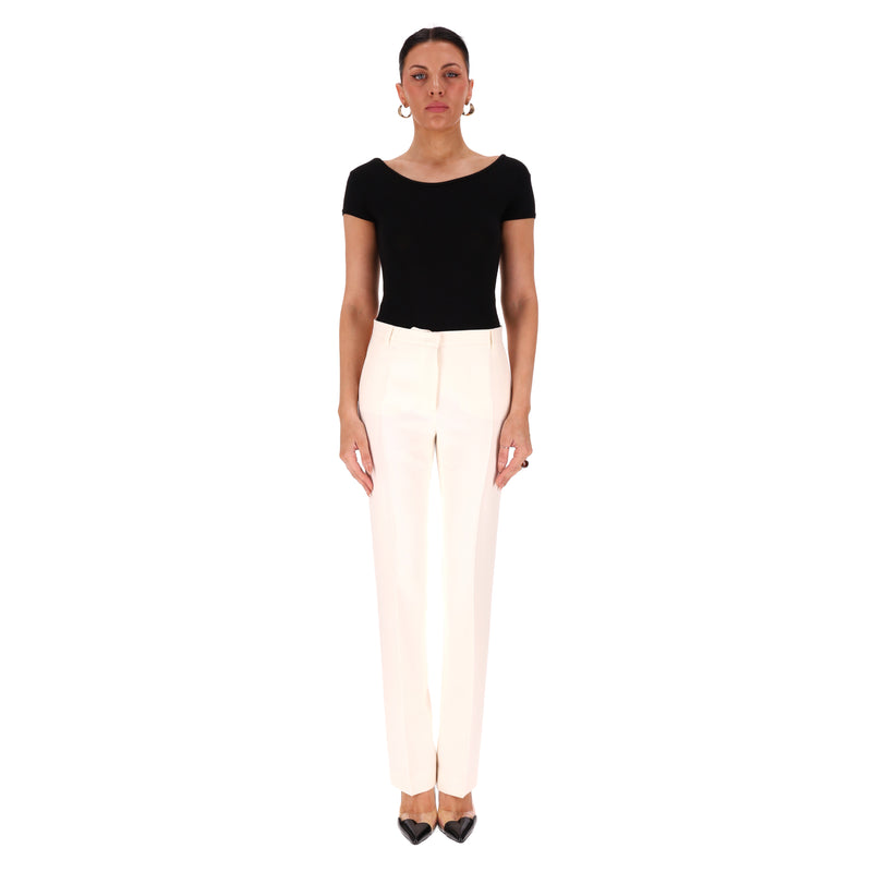 Valentino Wool & Silk Blend Straight-Leg Trousers. Size 40IT