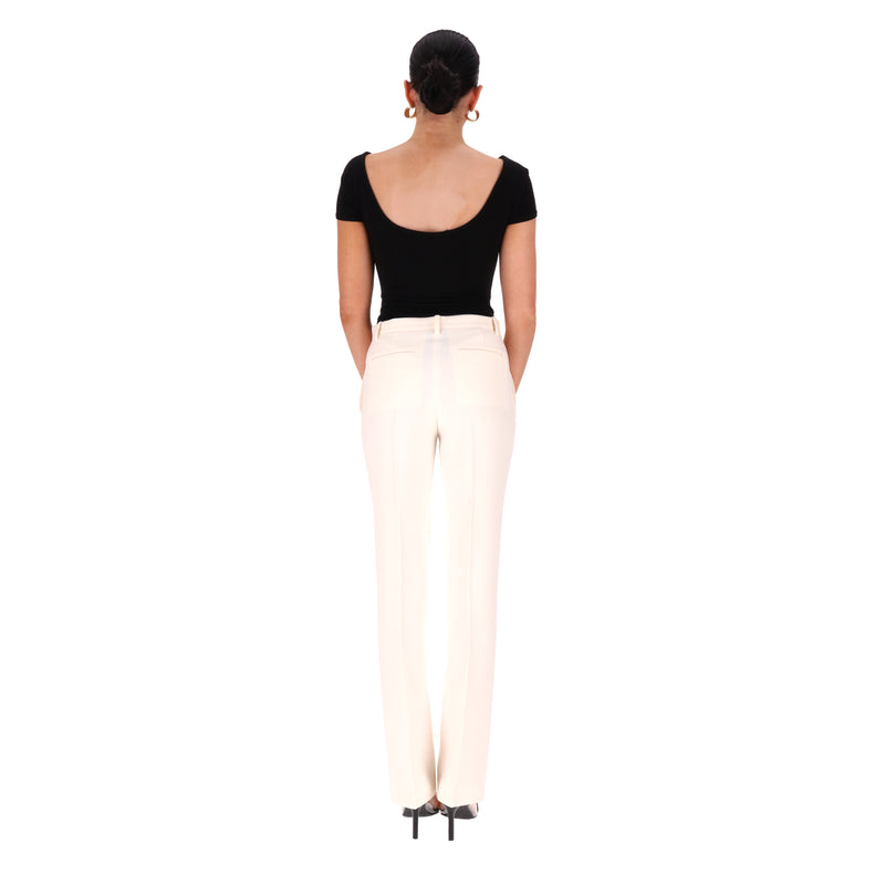 Valentino Wool & Silk Blend Straight-Leg Trousers. Size 40IT