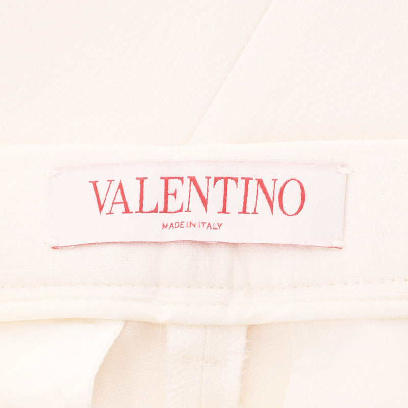Valentino Wool & Silk Blend Straight-Leg Trousers. Size 40IT