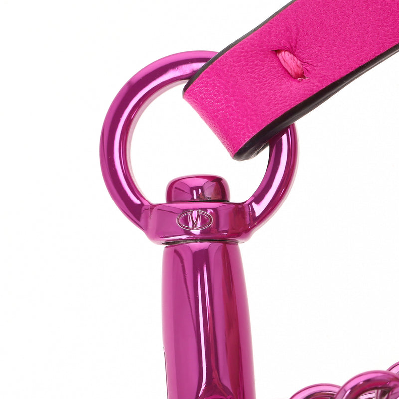 Valentino Garavani Loco Flower Appliqué Leather Shoulder Bag