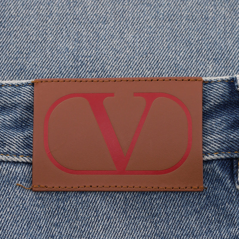 Valentino High-Rise Wide-Leg Jeans. Size 34