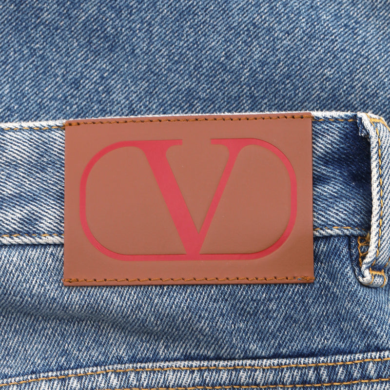 Valentino High-Rise Wide-Leg Jeans. Size 36