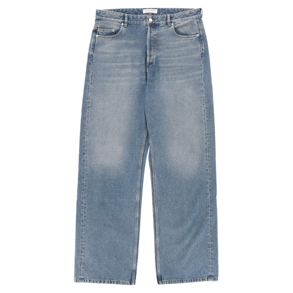 Valentino High-Rise Wide-Leg Jeans. Size 36