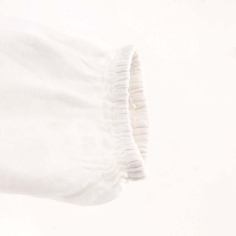 Velvet Linen Ruffle Shirt. Size S