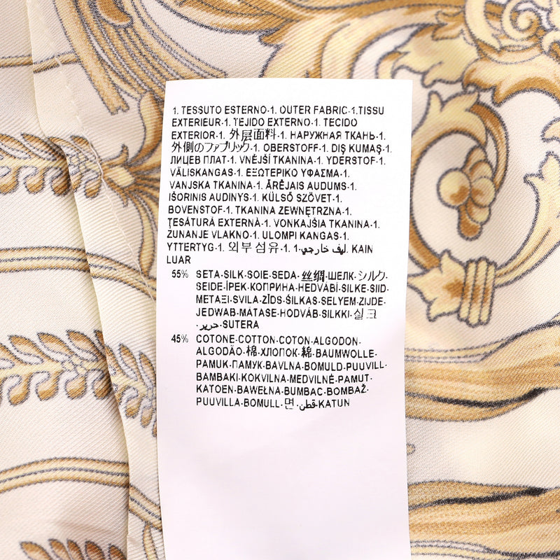 Versace Collection Baroque Print Silk Knitted Top. Size 44IT