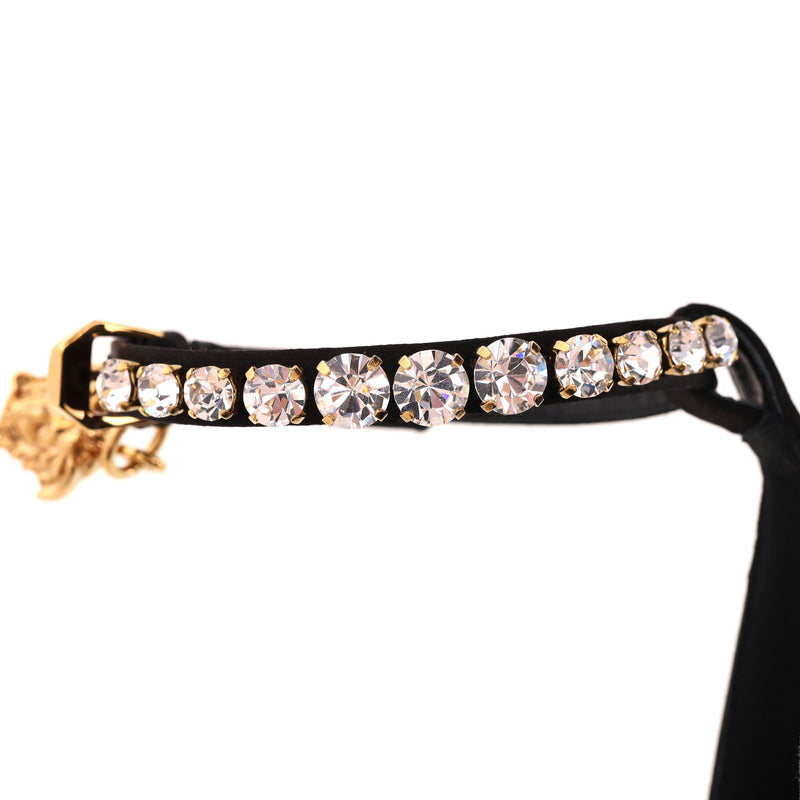 Versace Medusa Charm Satin Platform Sandals. Size 38