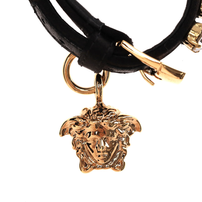 Versace Medusa Charm Satin Platform Sandals. Size 38