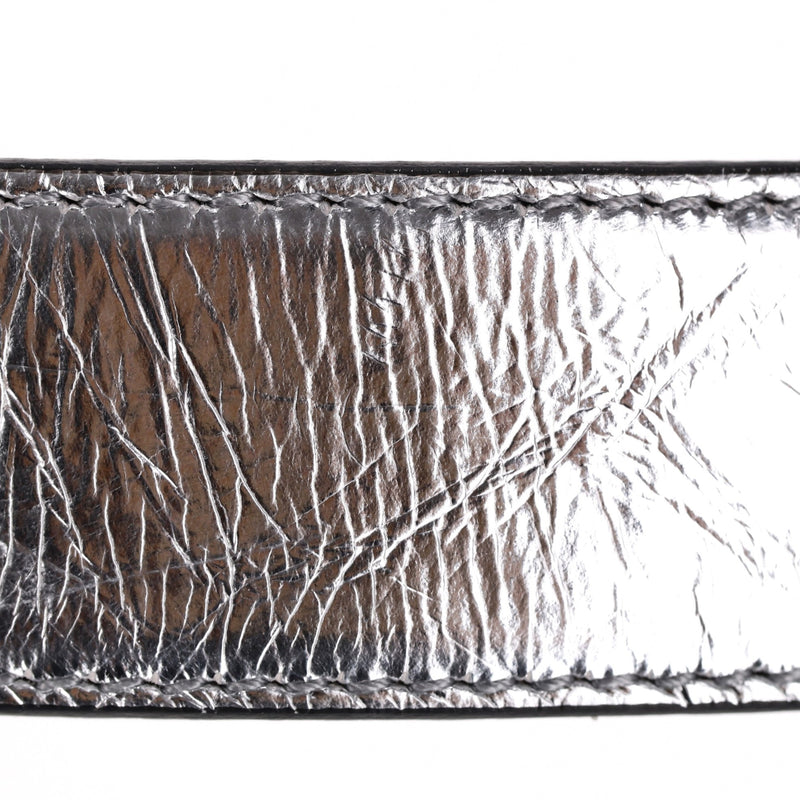 Versace 'La Medusa' Metallic Leather Belt