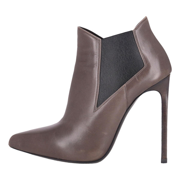 Saint Laurent Leather Heeled Ankle Boots. Size 35.5