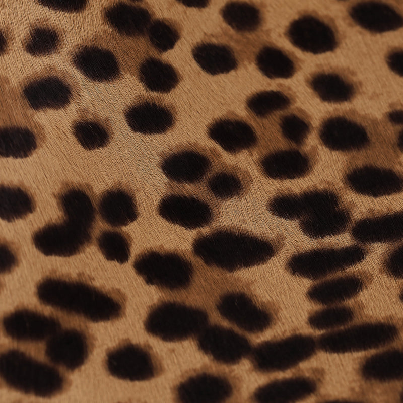Saint Laurent 'Le 5 to 7' Leopard Pony Hair Shoulder Bag With A Leather Pouch