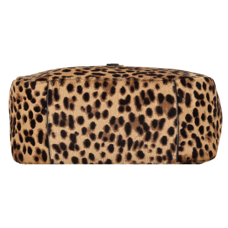 Saint Laurent 'Le 5 to 7' Leopard Pony Hair Shoulder Bag With A Leather Pouch