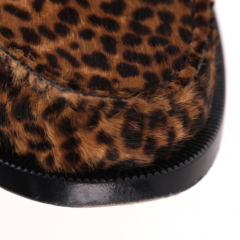 Saint Laurent Leopard Print Pony Hair Le Loafers. Size 40.5