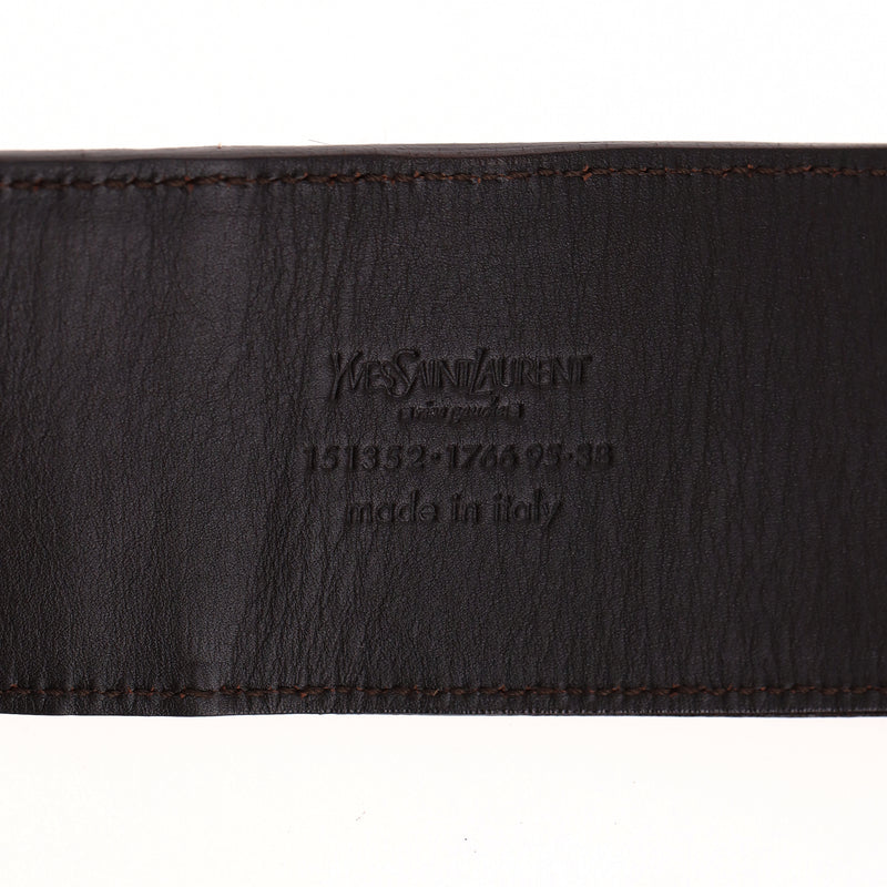 Saint Laurent Pony Hair Leopard Print Belt