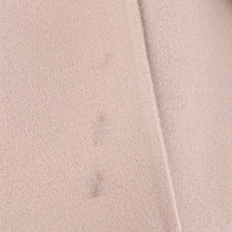Yves Salomon Wool & Cashmere Coat With Lamb Shearling Collar. Size 36FR