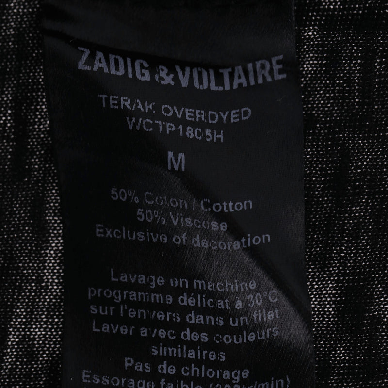 Zadig & Voltaire Cotton Blend Wolf Print T-Shirt. Size M
