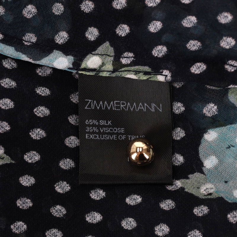 Zimmermann Silk Blend Ruffle Wrap Dress. Size 3