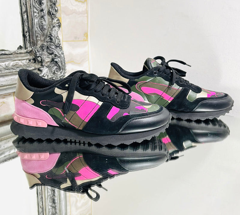 Valentino Rockrunner Leather Sneakers. Size 39