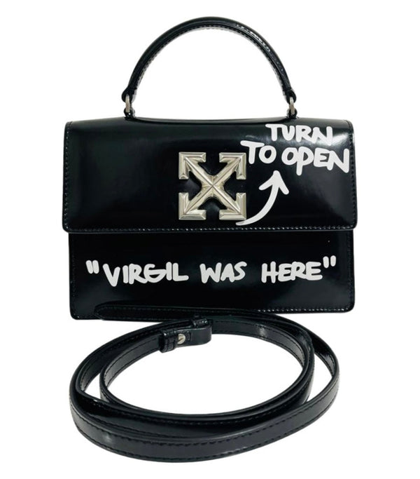 Off-White Virgil Abhloh 1.4 Jitney Leather Crossbody Bag