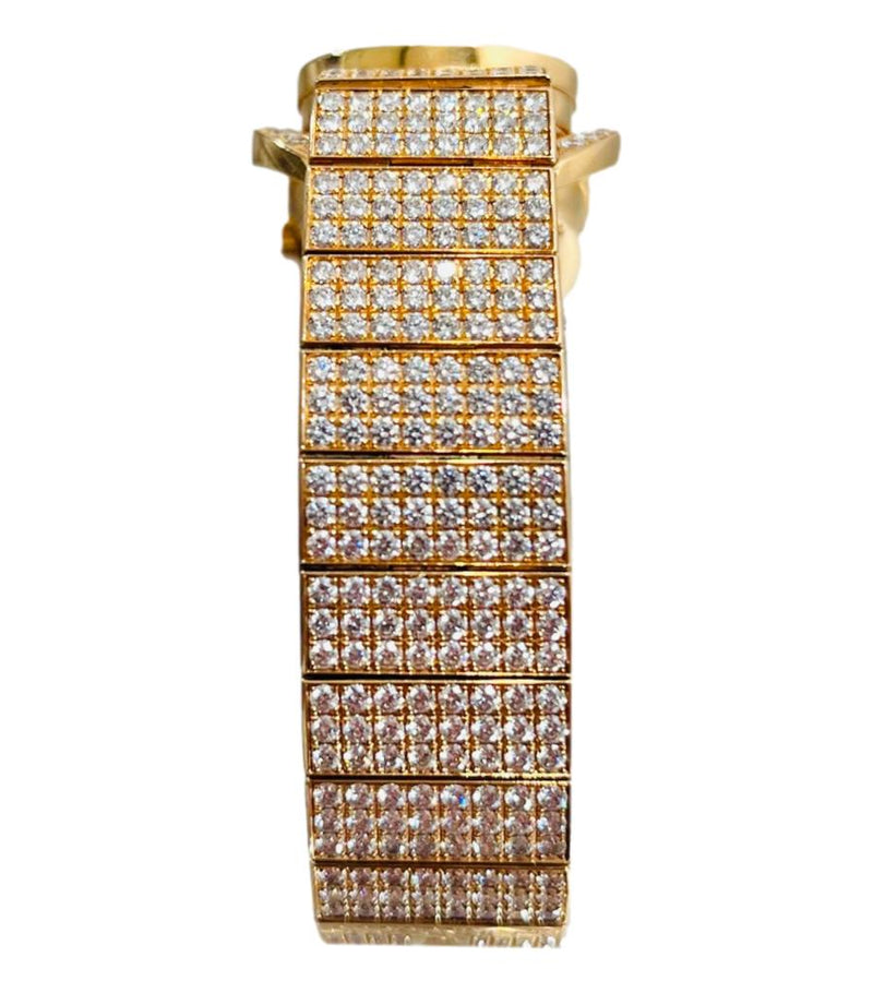 De Grisogono 'Be Eight' 18k Rose Gold & Diamond Watch