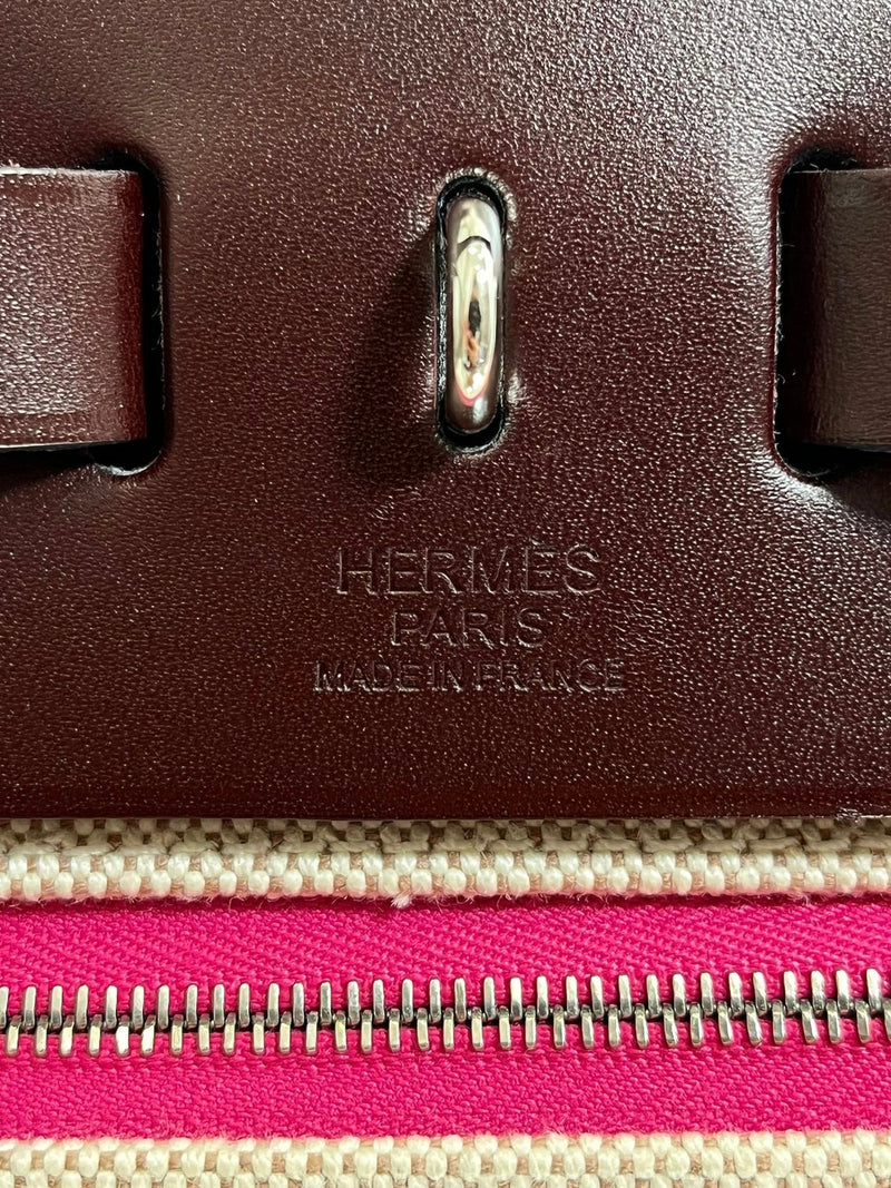 Hermes Canvas & Leather Herbag 31
