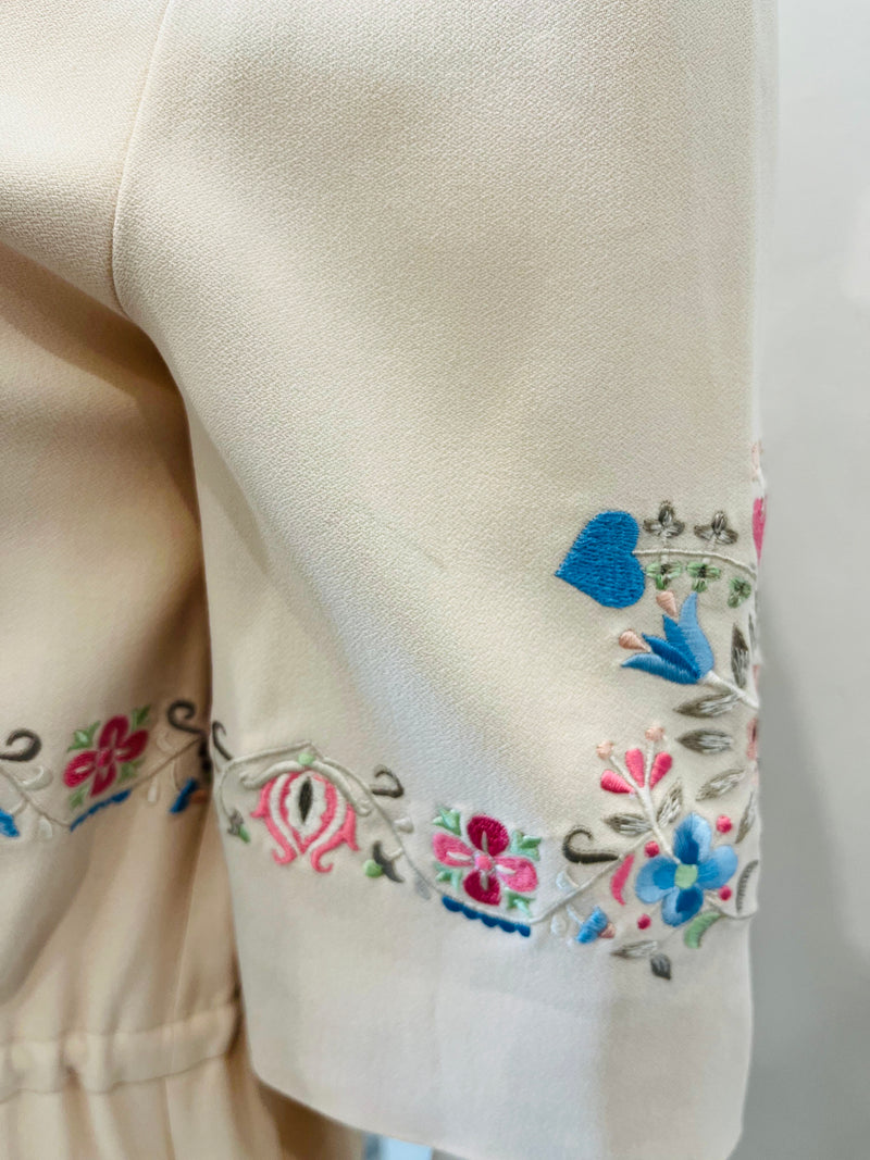 Vilshenko Silk Folk Embroidered Dress. Size M