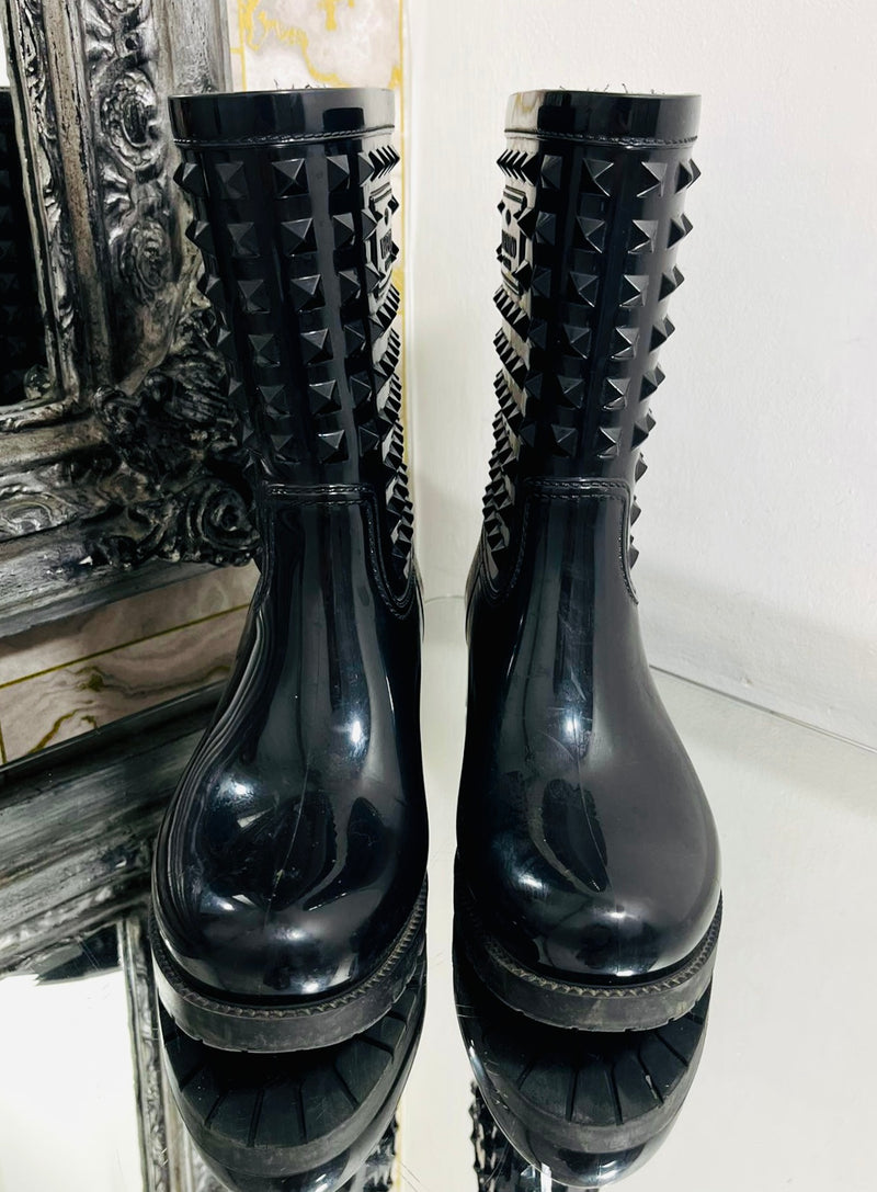 Valentino Rockstud Rain Boots. Size 37
