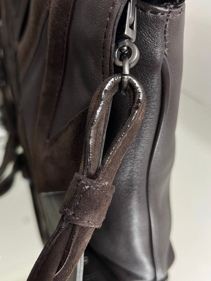 Fendi Vintage 'Fendi' Logo Leather Bag