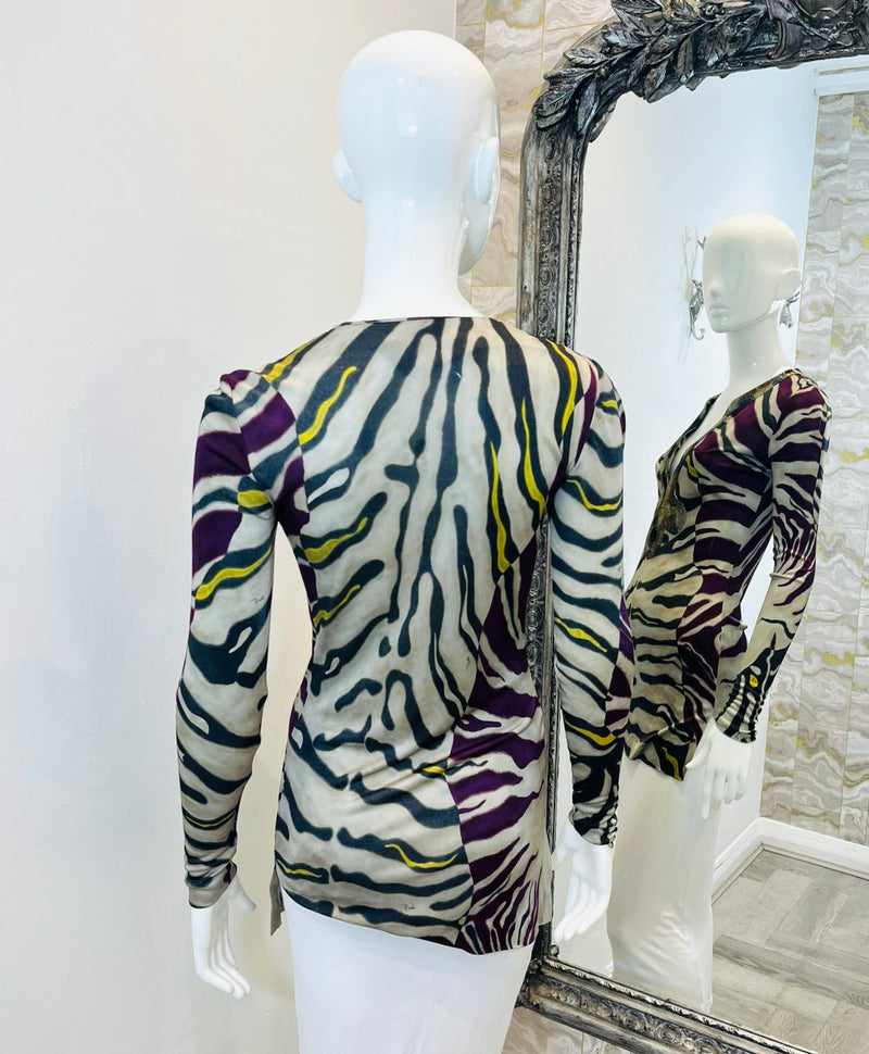 Emilio Pucci Bead Embellished Tunic Top. Size 40IT