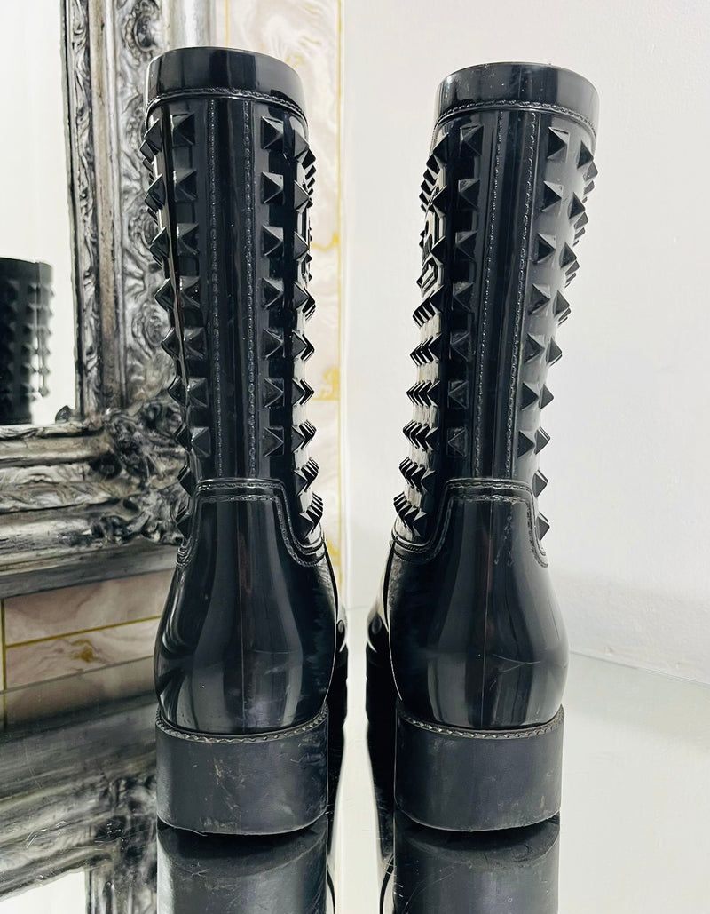 Valentino Rockstud Rain Boots. Size 37