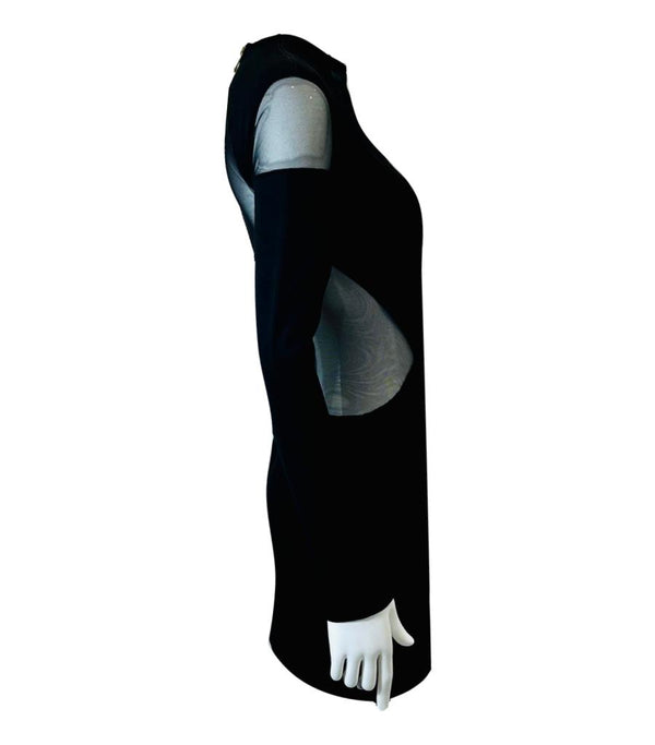 Balmain Mesh Panelled Dress. Size 38FR