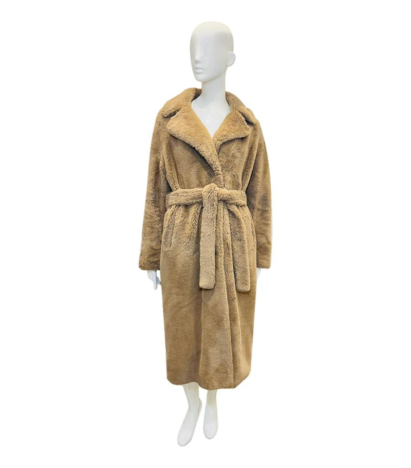 Herno Faux Fur Coat. Size 46IT