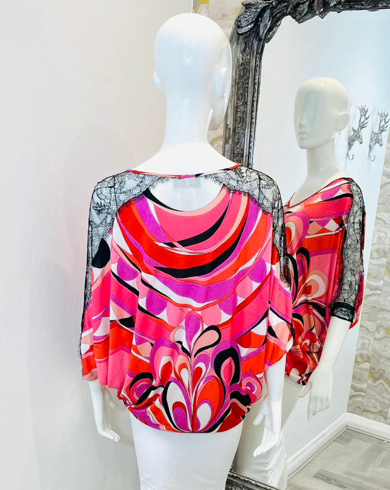 Emilio Pucci Abstract Print Top. Size 40IT