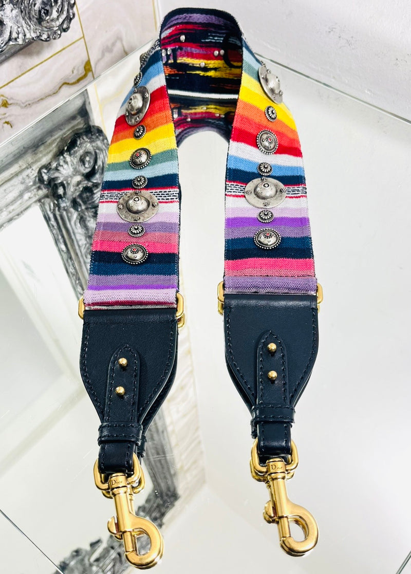 Christian Dior Studded Rainbow Bag Strap