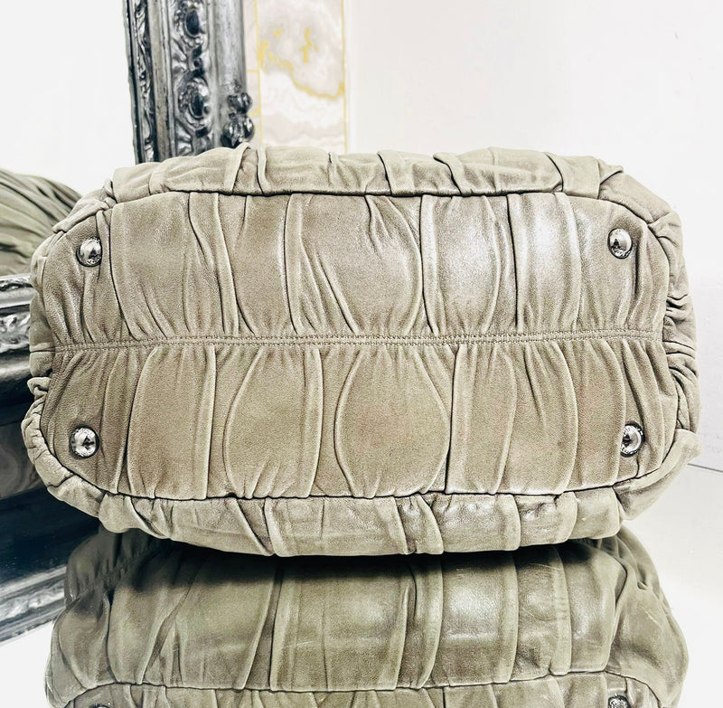 Prada Gaufre Leather Tote Bag