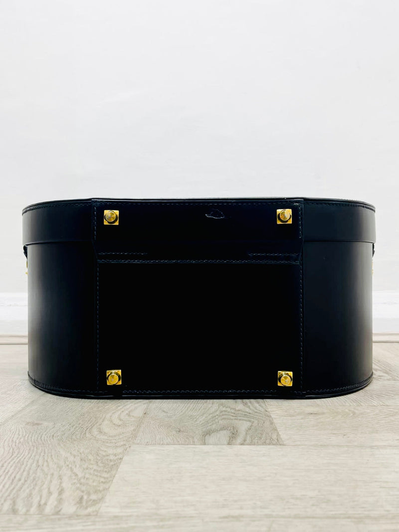 Gucci Vintage Large Leather Box Trunk Case